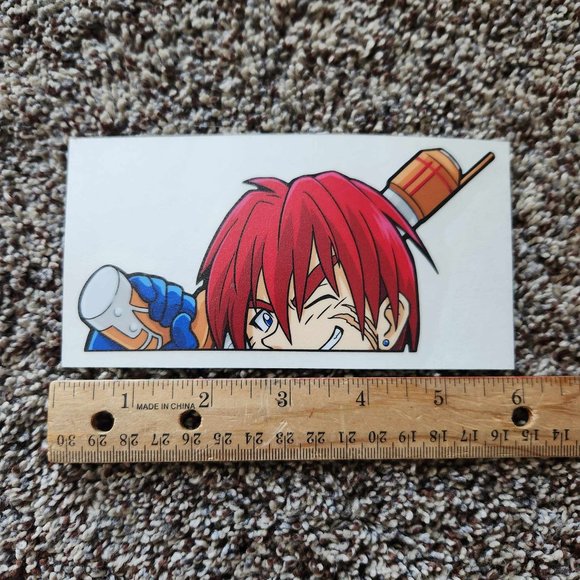 Outlaw Star Gene Starwind Decal Sticker (Approx 5.5" wide) Bam Box exclusive - Picture 2 of 3
